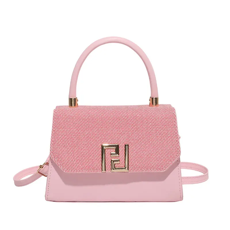 Pink FPU Leather Shoulder Bag for Women 2025 - Image 3