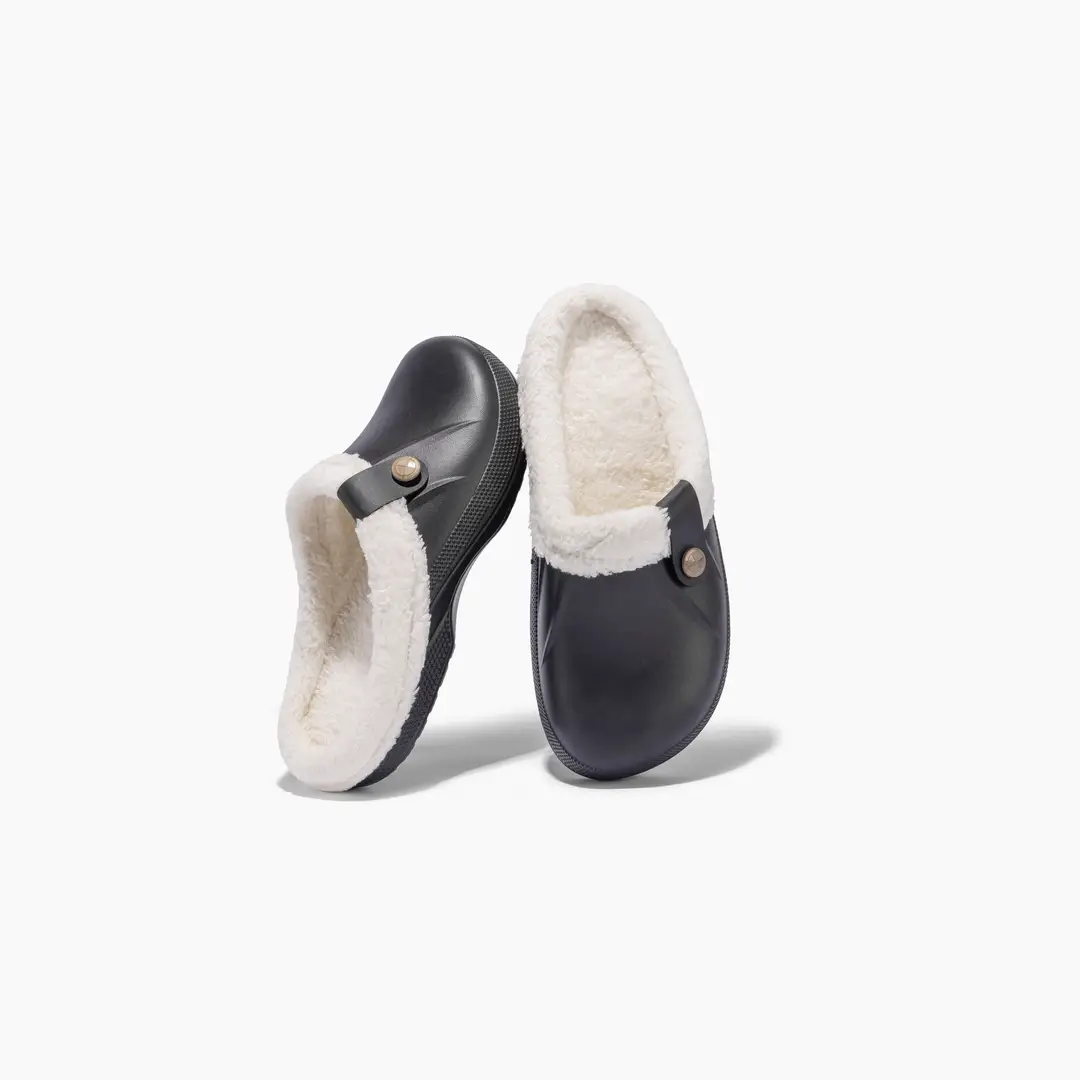 New Fashionable Simple Style Winter Women's Cotton Slippers Indoor Home Furry Slippers Outdoor Non-Slip Half-Pack Warm Slippers - Image 3