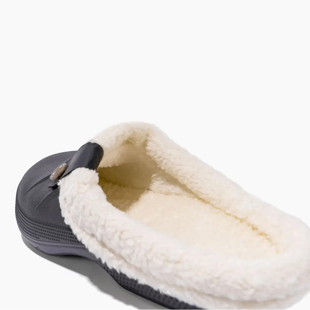 New Fashionable Simple Style Winter Women's Cotton Slippers Indoor Home Furry Slippers Outdoor Non-Slip Half-Pack Warm Slippers - Image 4