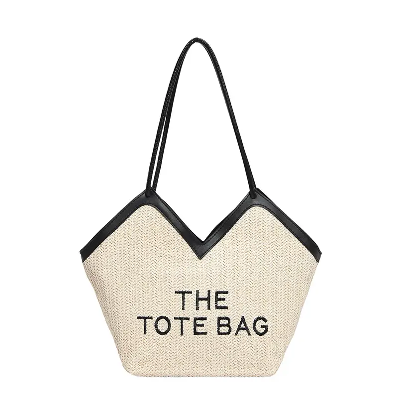 Women Straw Tote Bag Niche Design Shoulder Bag 2025 - Image 8