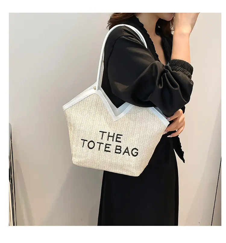 Women Straw Tote Bag Niche Design Shoulder Bag 2025 — feature 16