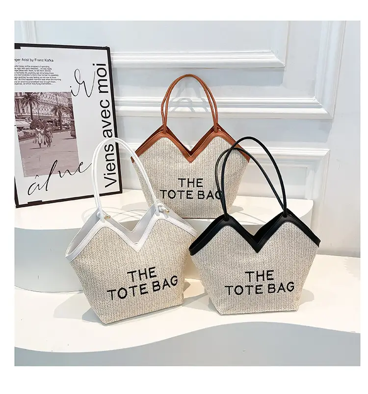 Women Straw Tote Bag Niche Design Shoulder Bag 2025 — feature 19