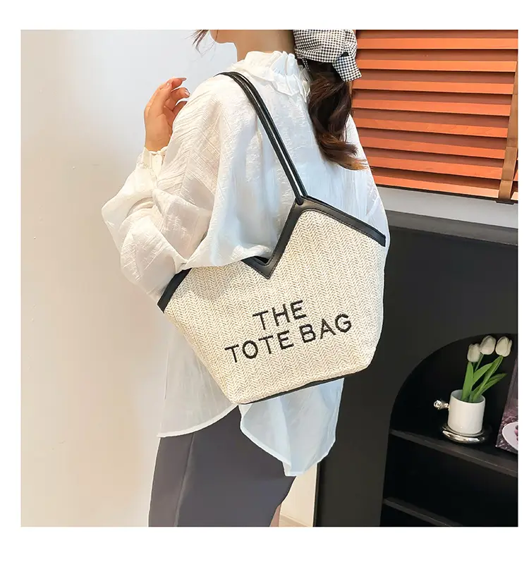 Women Straw Tote Bag Niche Design Shoulder Bag 2025 — feature 9