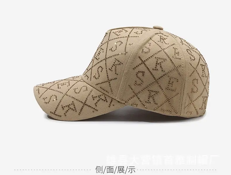 Korean Style Diamond Letter Baseball Caps for Women — feature 11
