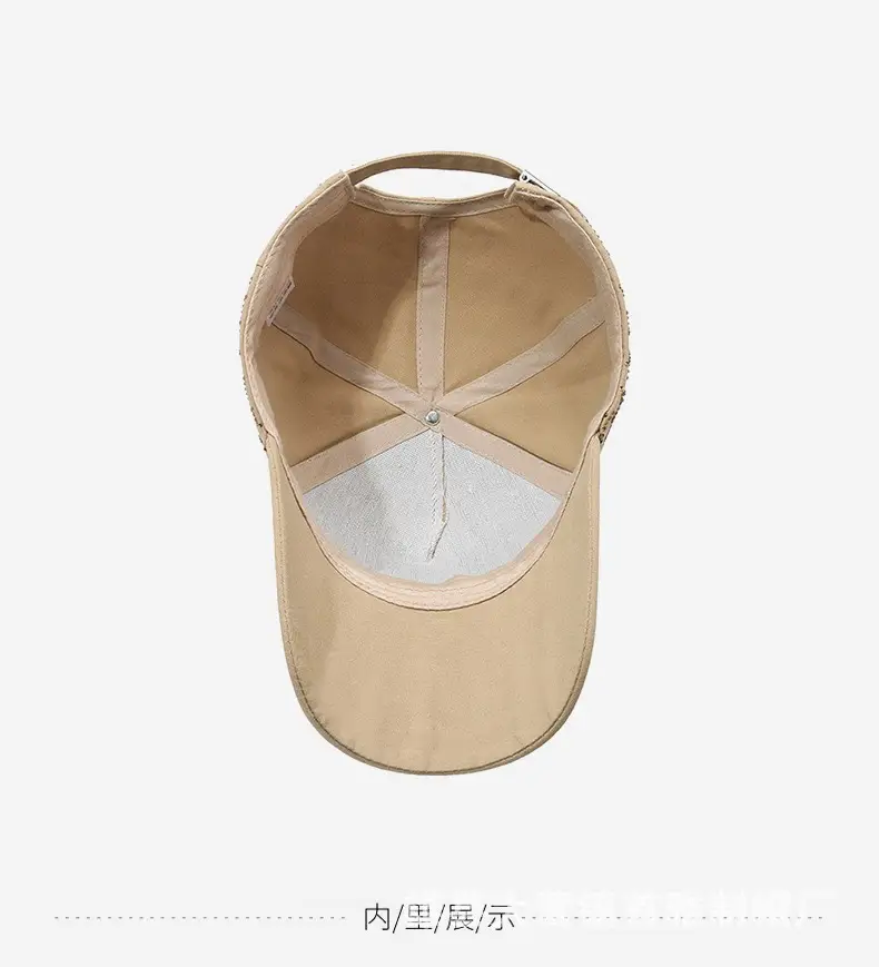 Korean Style Diamond Letter Baseball Caps for Women — feature 6