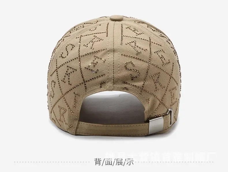 Korean Style Diamond Letter Baseball Caps for Women — feature 7