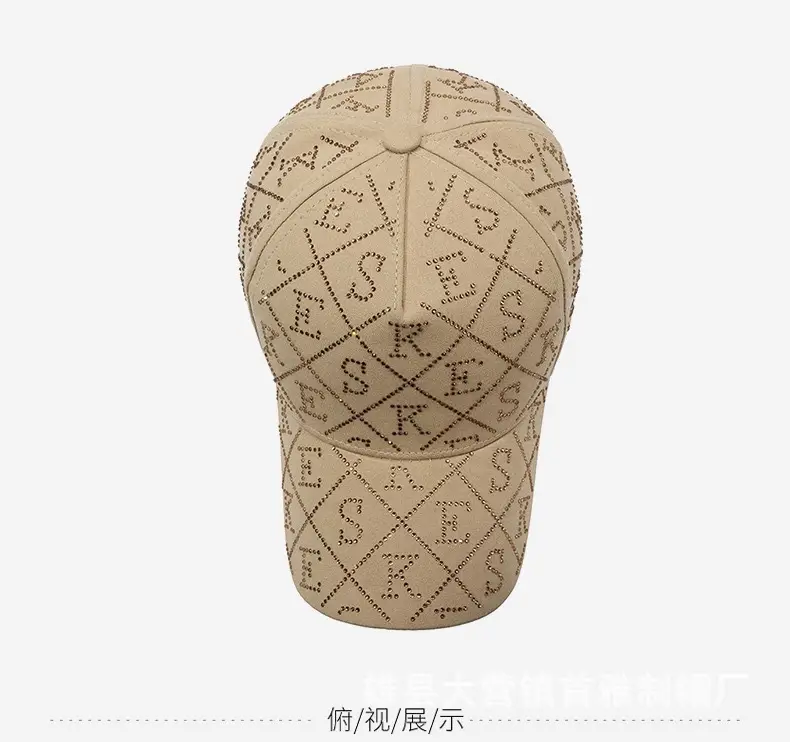 Korean Style Diamond Letter Baseball Caps for Women — feature 9