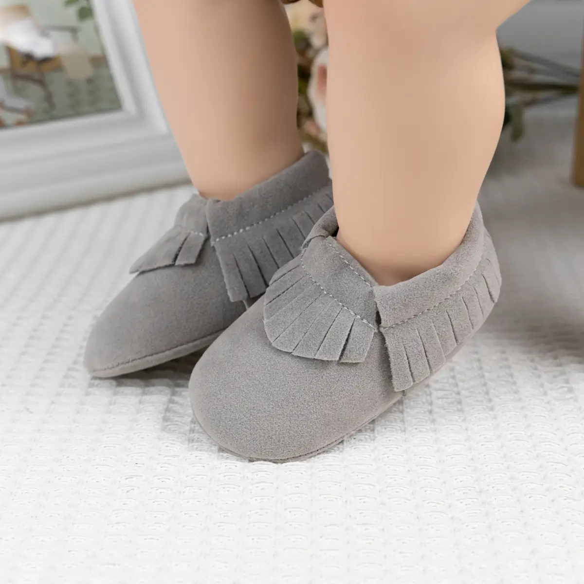 Classic Frosted Tassel Baby Boots 0-1Yr Soft Bottom — feature 18