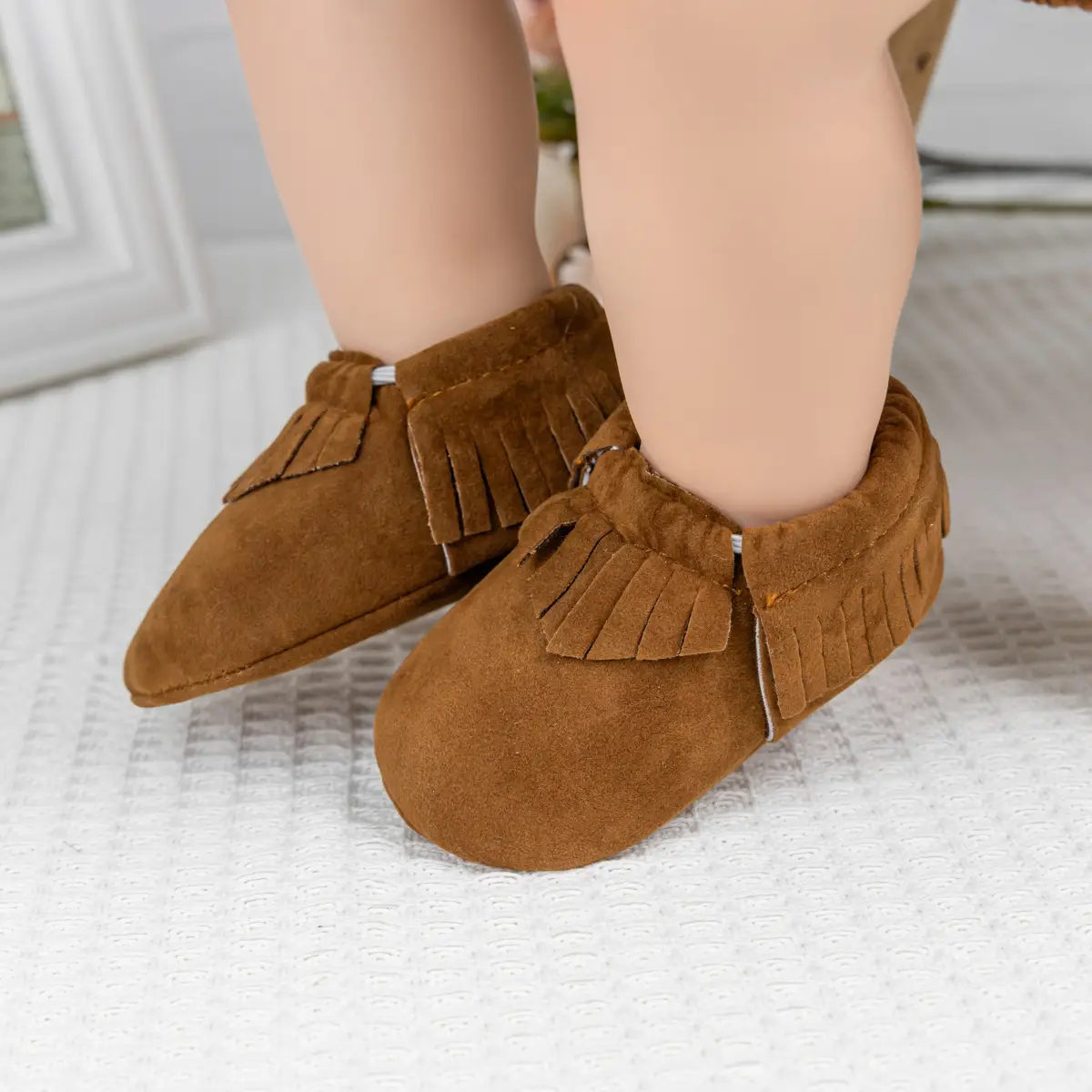 Classic Frosted Tassel Baby Boots 0-1Yr Soft Bottom — feature 22