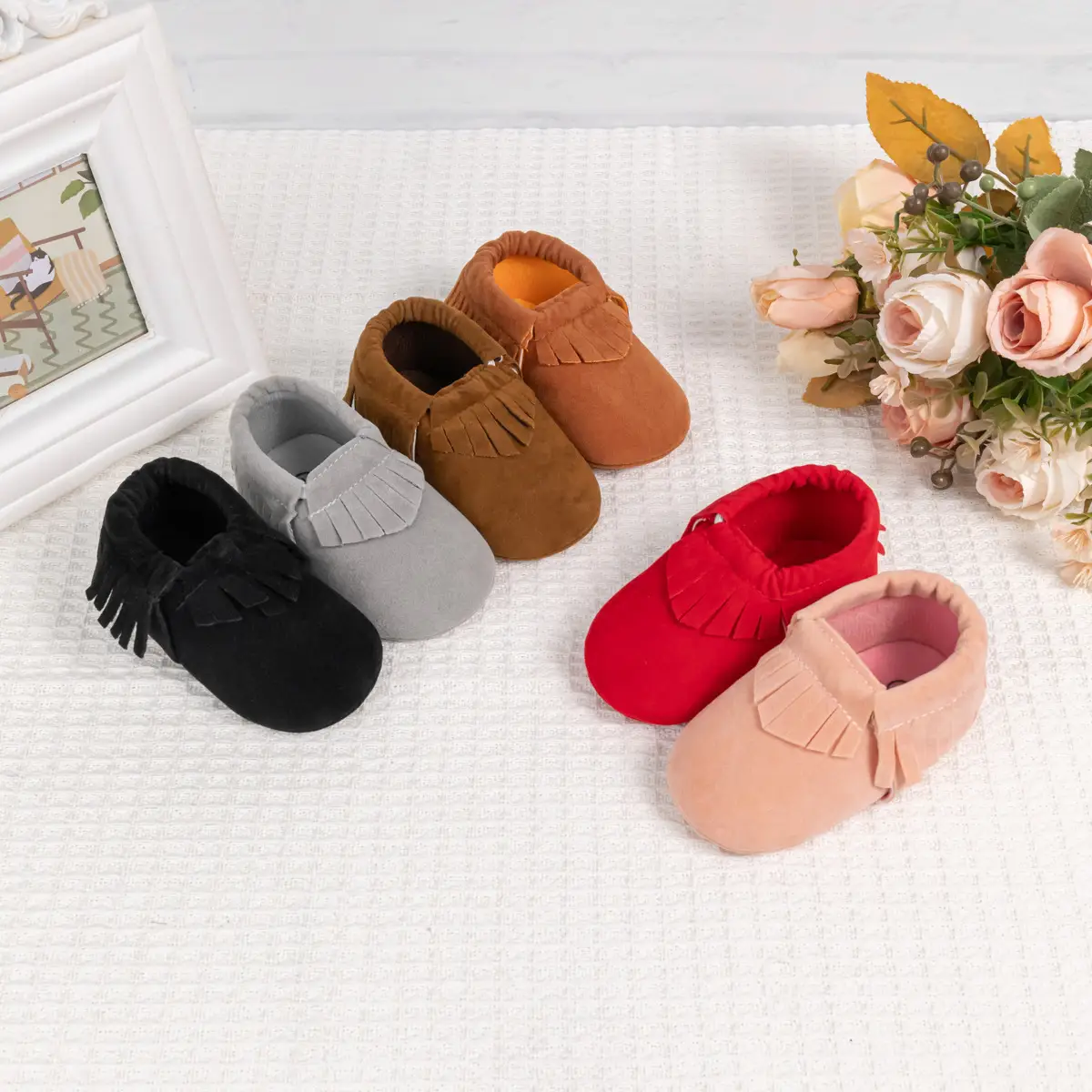 Classic Frosted Tassel Baby Boots 0-1Yr Soft Bottom — feature 4