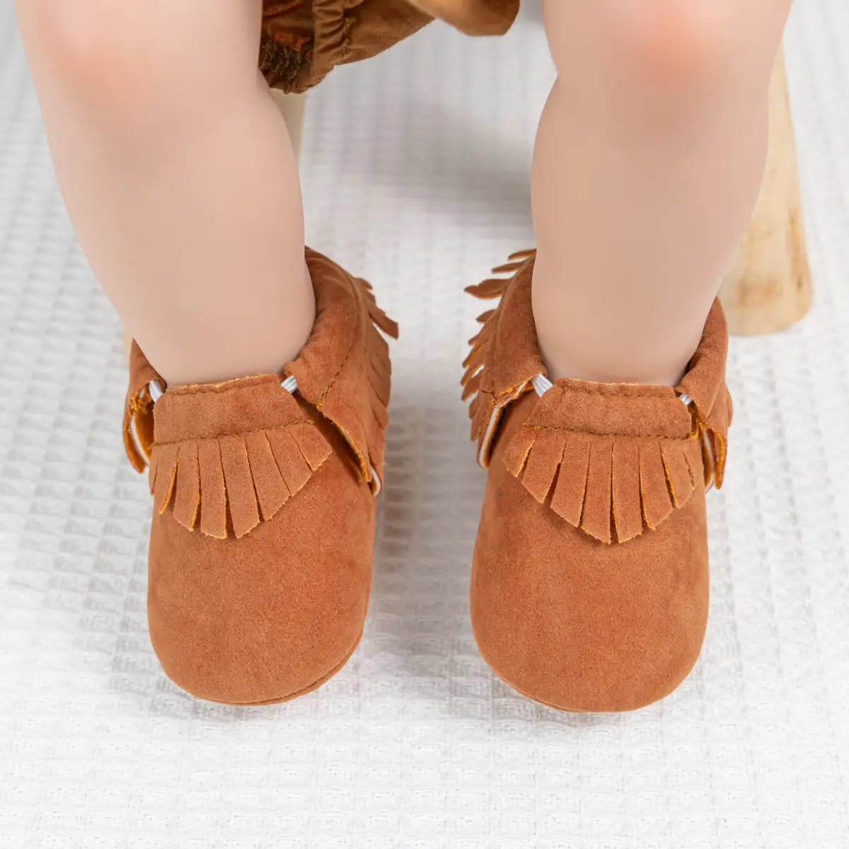 Classic Frosted Tassel Baby Boots 0-1Yr Soft Bottom — feature 5