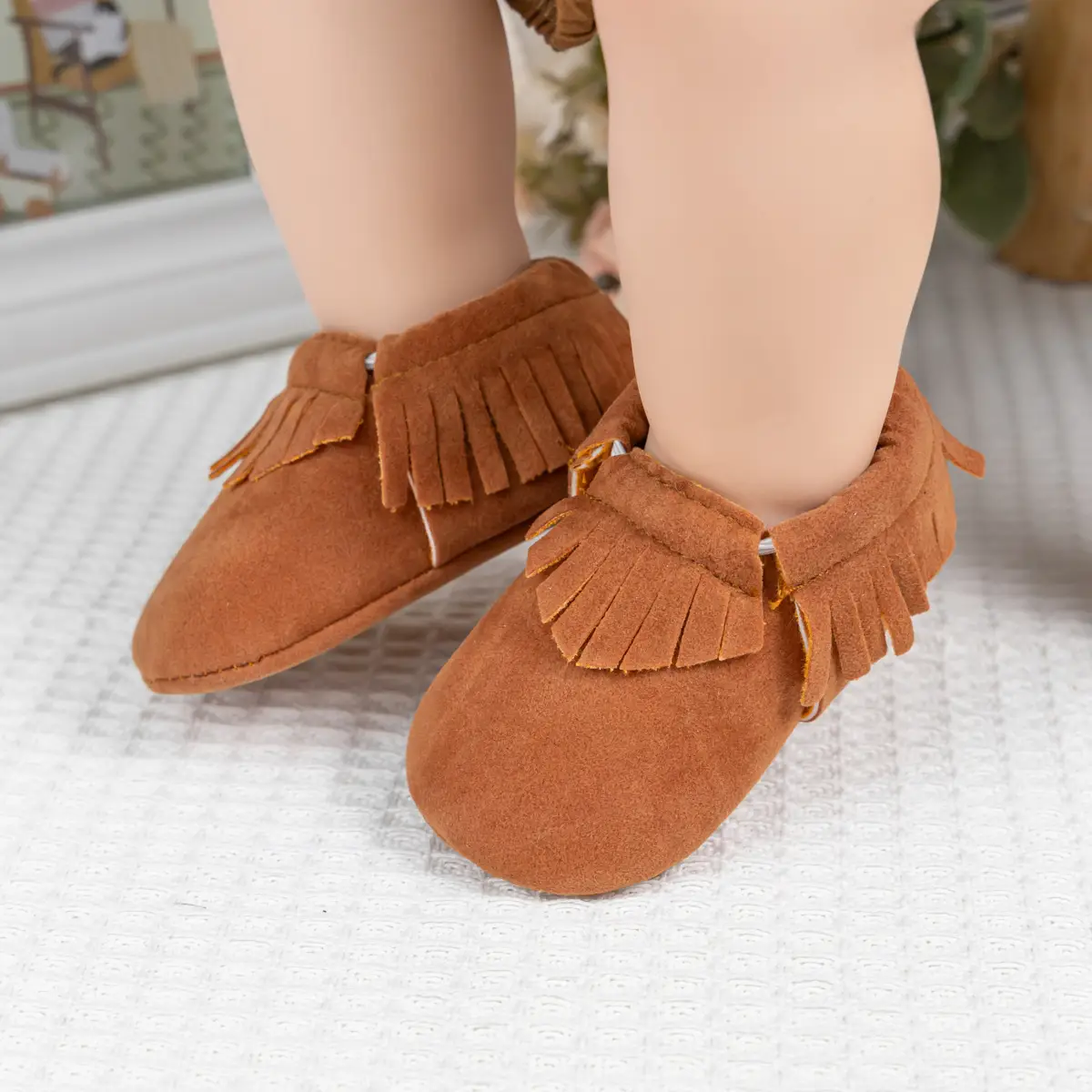 Classic Frosted Tassel Baby Boots 0-1Yr Soft Bottom — feature 6