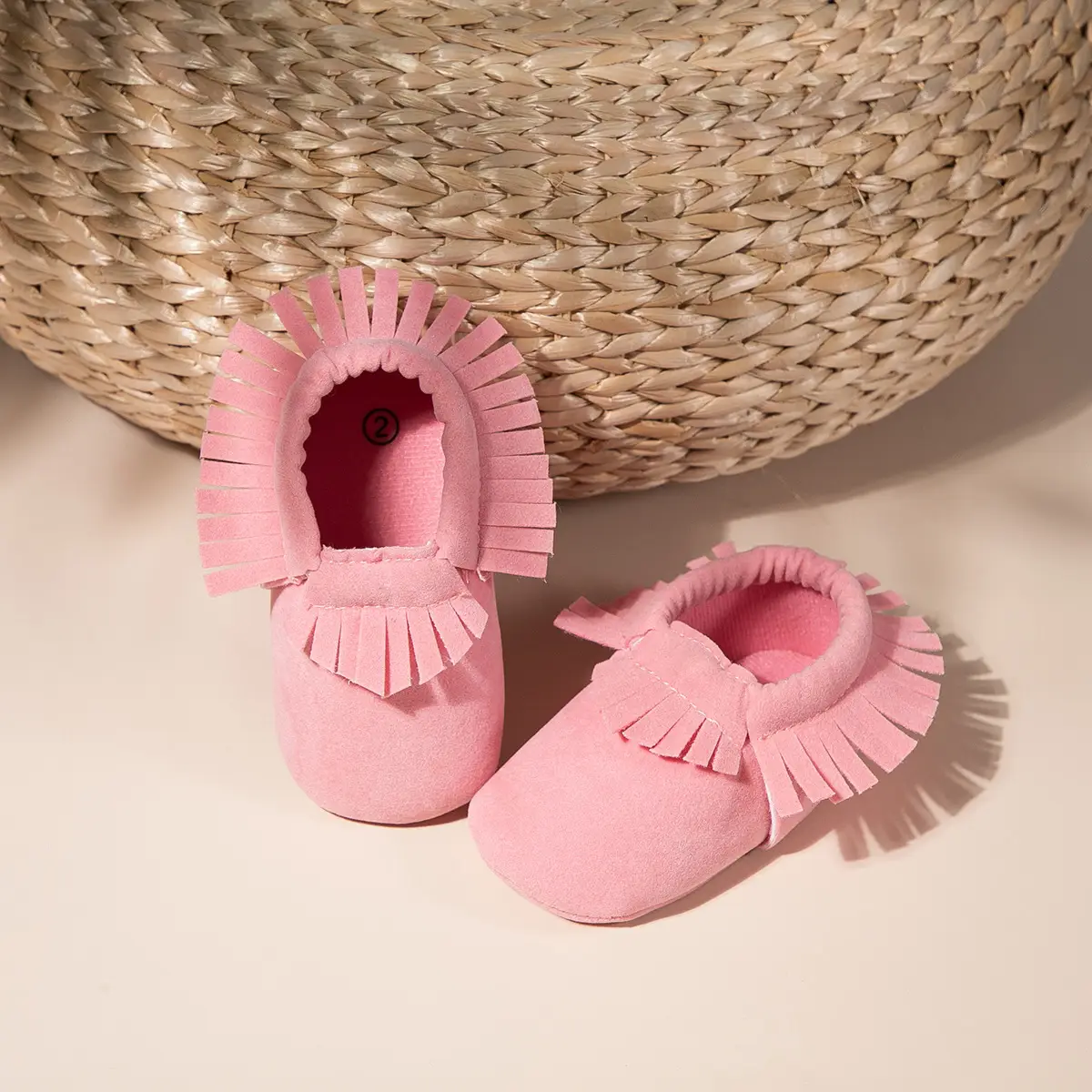 Classic Frosted Tassel Baby Boots 0-1Yr Soft Bottom
