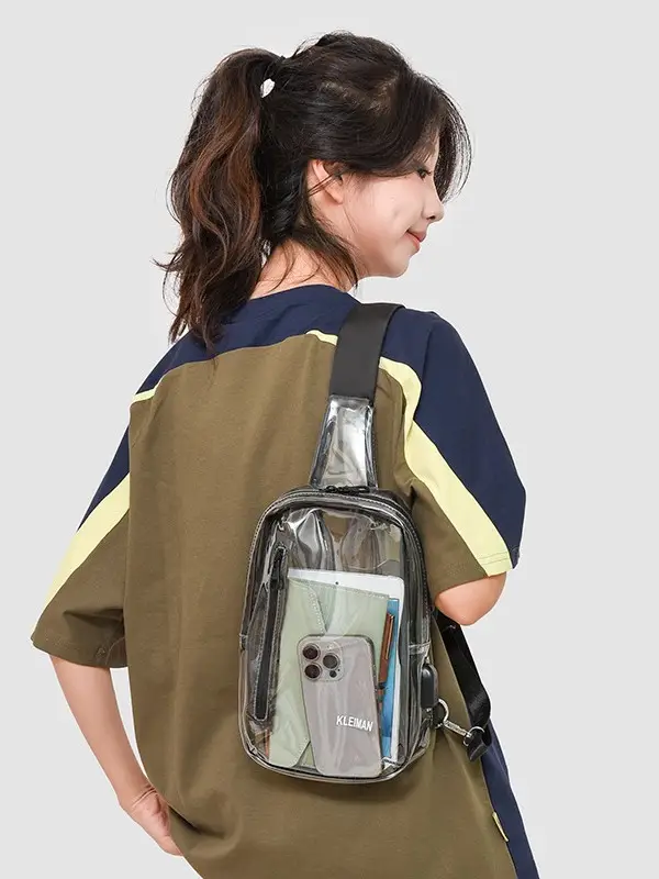 Transparent Women's Shoulder Bag 2025 New Niche Western Style