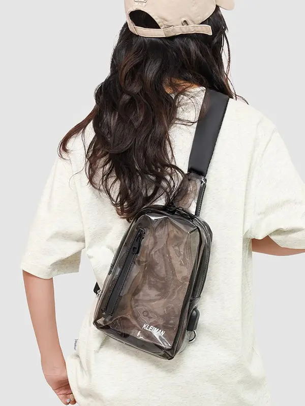Transparent Women's Shoulder Bag 2025 New Niche Western Style