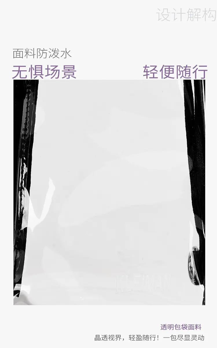 Transparent Women's Shoulder Bag 2025 New Niche Western Style — feature 6