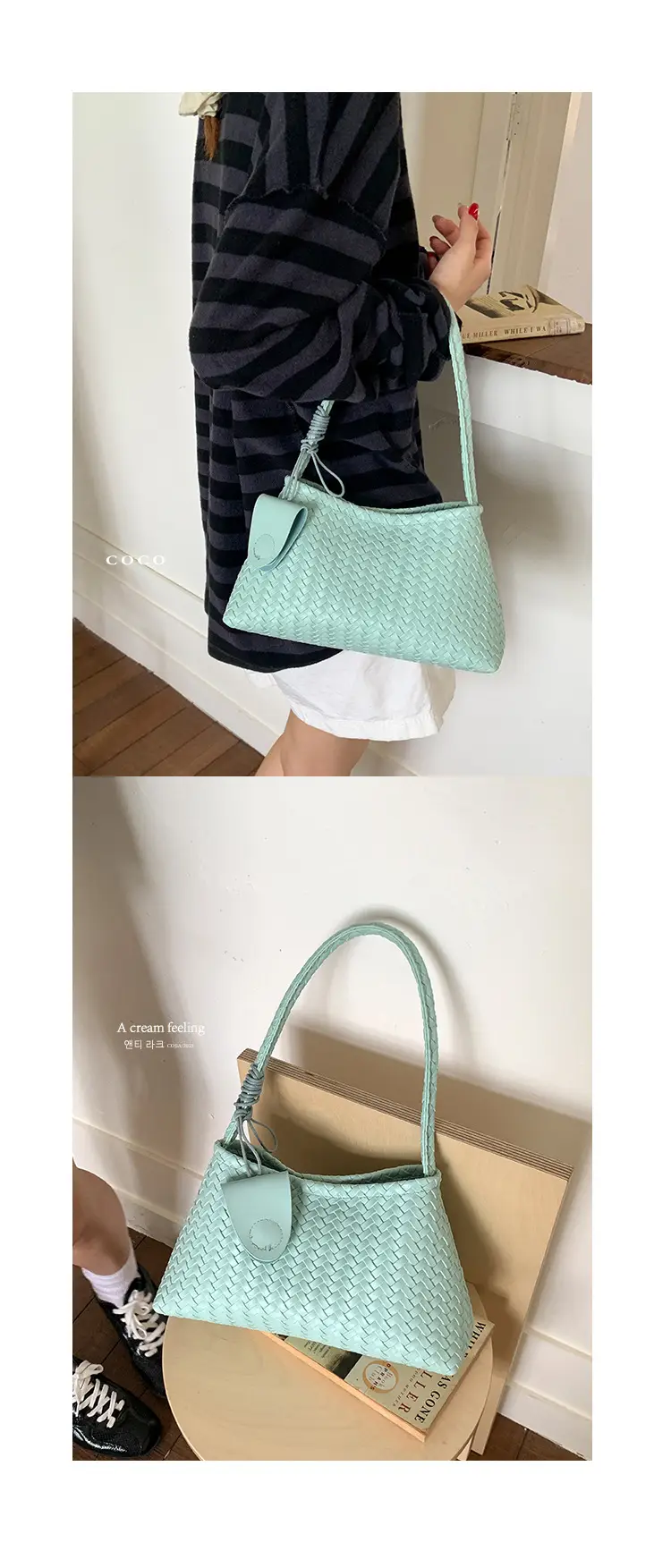 Women's 2025 Trendy White Embroidered Shoulder Bag — feature 16
