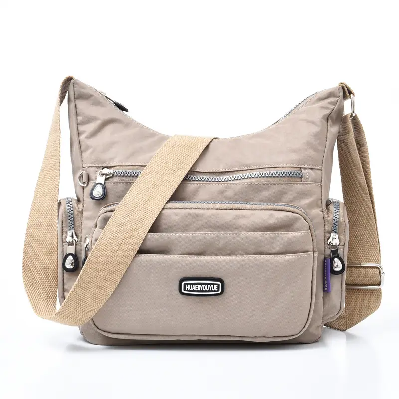 Purple Multi-Pocket Shoulder Crossbody Bag for Women - Image 2