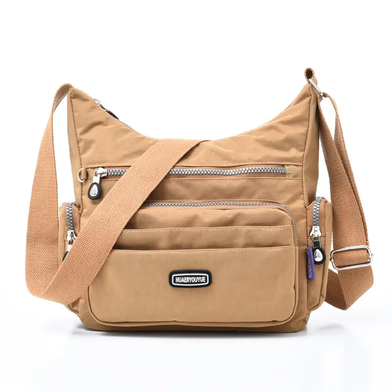 Purple Multi-Pocket Shoulder Crossbody Bag for Women - Image 4