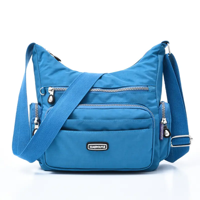 Purple Multi-Pocket Shoulder Crossbody Bag for Women - Image 5