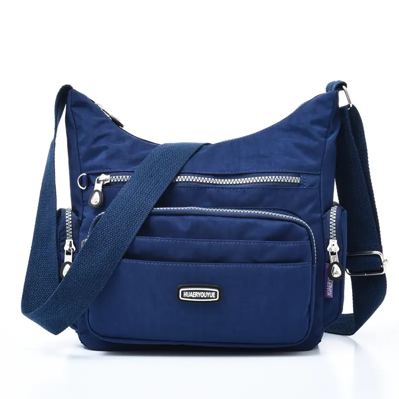 Purple Multi-Pocket Shoulder Crossbody Bag for Women - Image 6