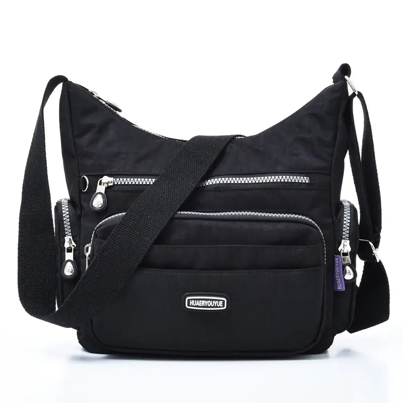 Purple Multi-Pocket Shoulder Crossbody Bag for Women - Image 9