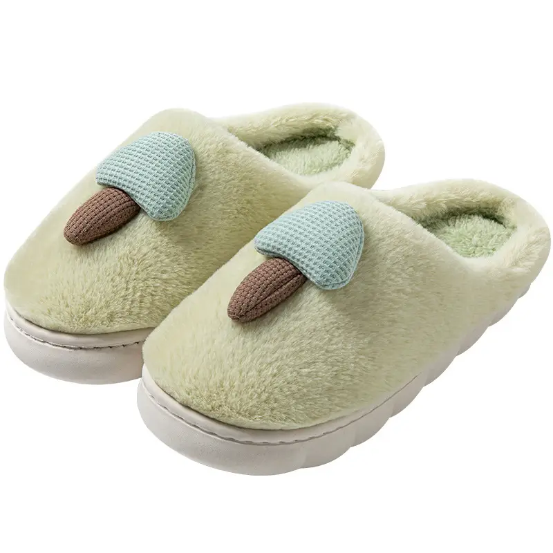 Ins-Style Cute Cotton Slippers for Winter Home Use, Indoor and Outdoor Thick-Soled Non-Slip Warm Plush Autumn and Winter Couple Slippers - Image 10