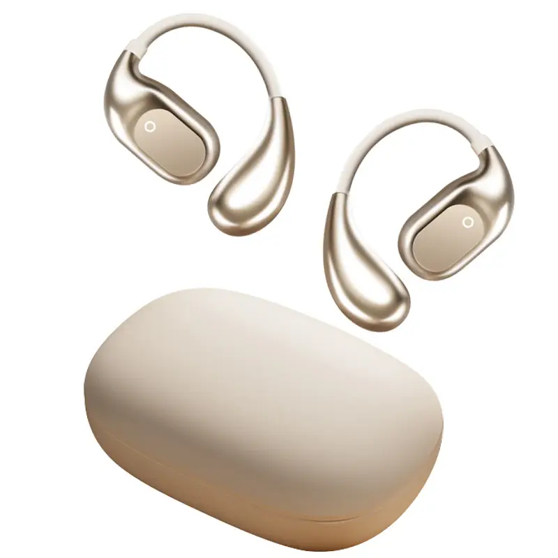 Bluetooth Headset Does Not Enter the Ear Bone Conduction True Wireless Bluetooth Headset 2025 New Ear Clip Ear Hanging Type Men's and Women's Sports