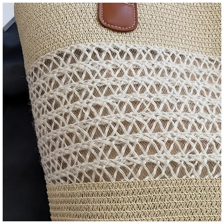 Women Woven Straw Beach Bag Large Capacity Shoulder Bag — feature 18