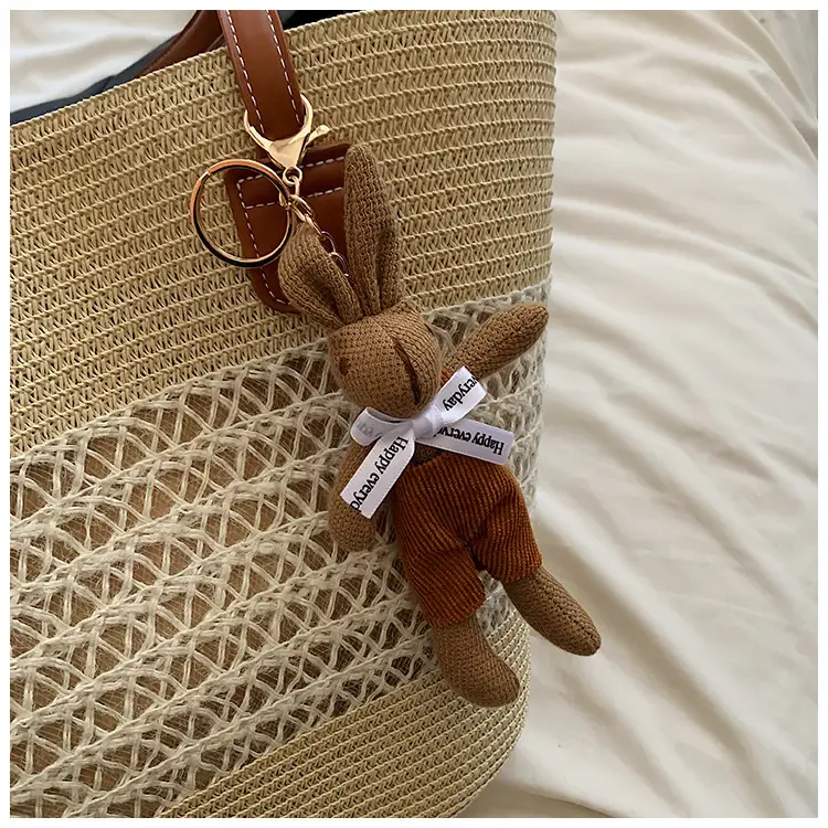Women Woven Straw Beach Bag Large Capacity Shoulder Bag — feature 20