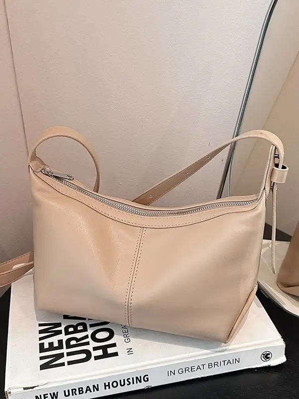 Trendy Beige Shoulder Crossbody Bag for Women 2025 - Image 6