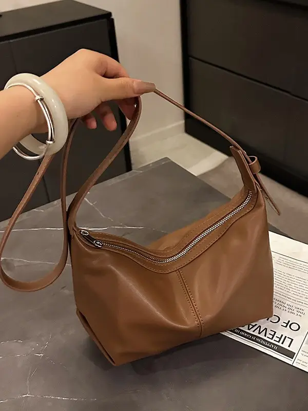 Trendy Beige Shoulder Crossbody Bag for Women 2025 - Image 8