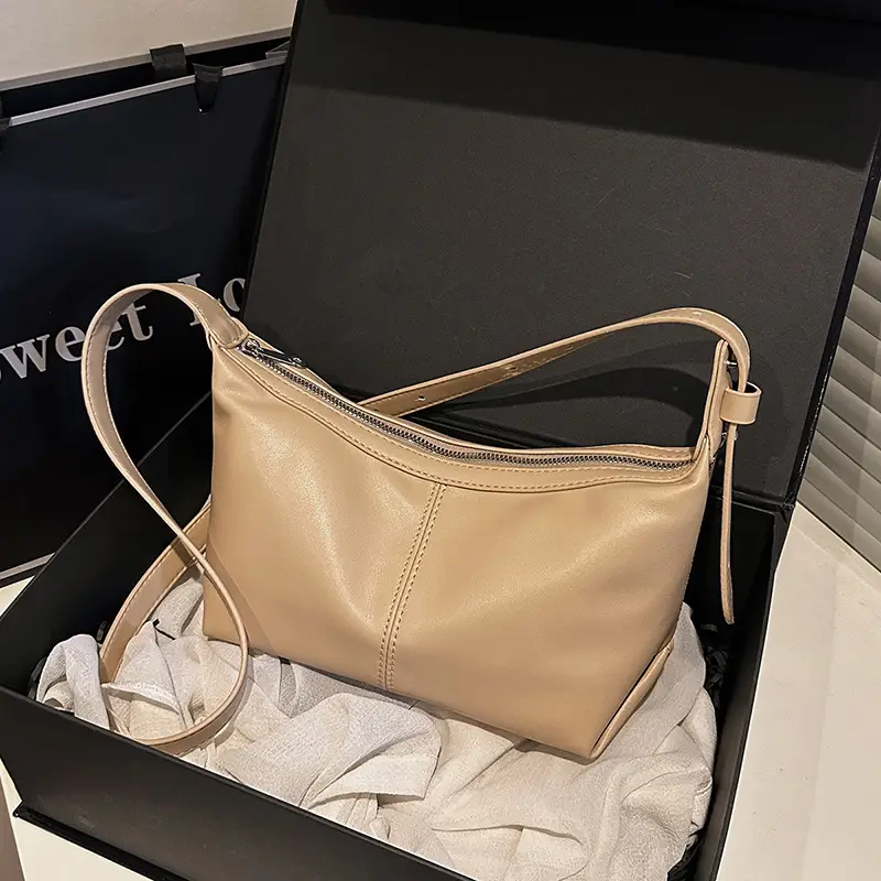 Trendy Beige Shoulder Crossbody Bag for Women 2025 - Image 4
