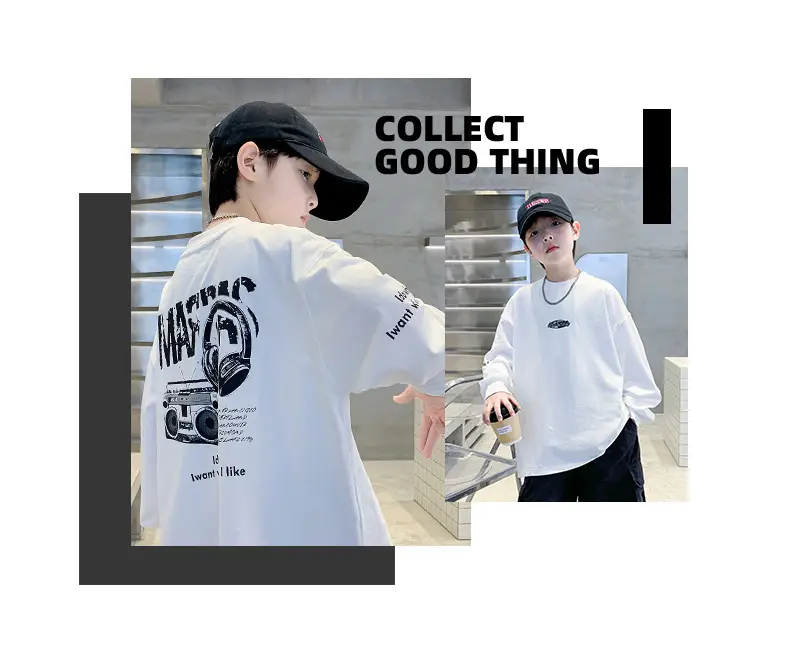 Boys White Long Sleeve Cotton T-Shirt 2025 — feature 5