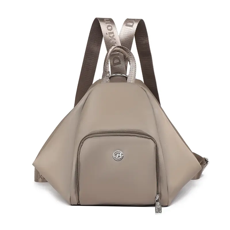 Beige One-Shoulder Crossbody Yoga Bag for Women