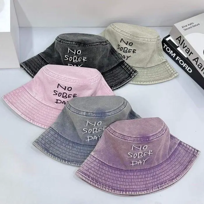 Women's Navy Blue Peaked Cap with Button - Image 5