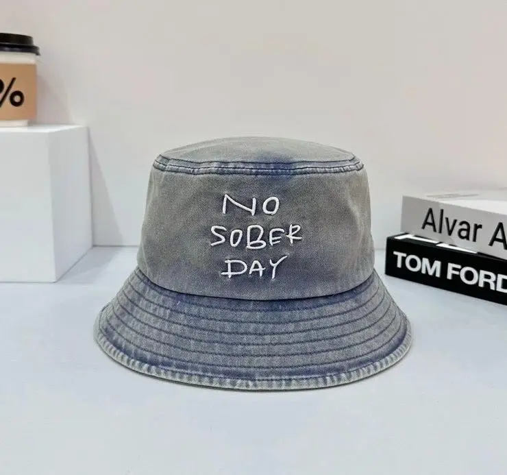 Women's Navy Blue Peaked Cap with Button — feature 6