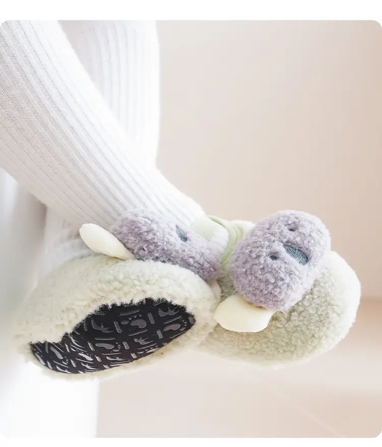 Cartoon Non-Slip Fleece Baby Toddler Shoes β feature 16