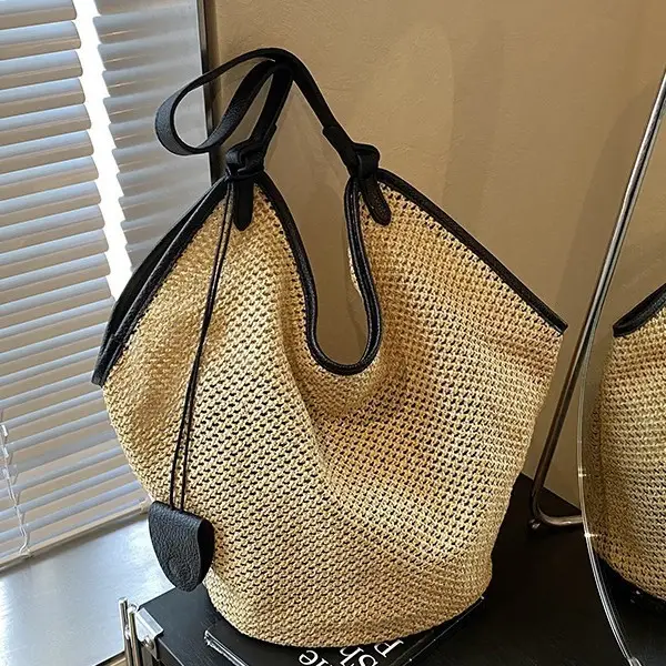 Women Crossbody Tote Bag Woven Mesh Summer 2026