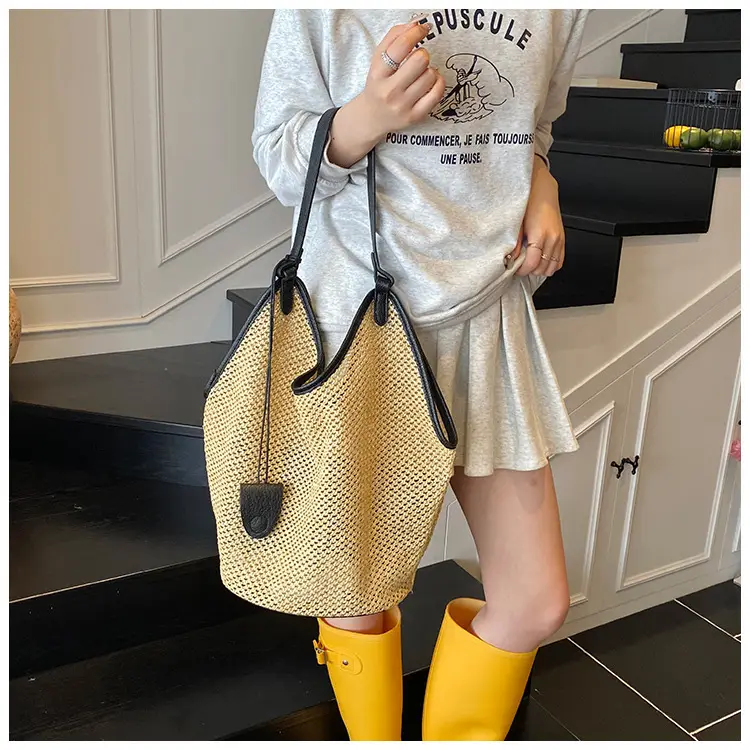 Women Crossbody Tote Bag Woven Mesh Summer 2026 — feature 10