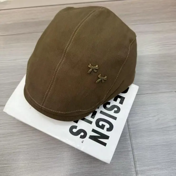 Women Japanese Retro Duckbill Cap Brown 2025 — feature 22