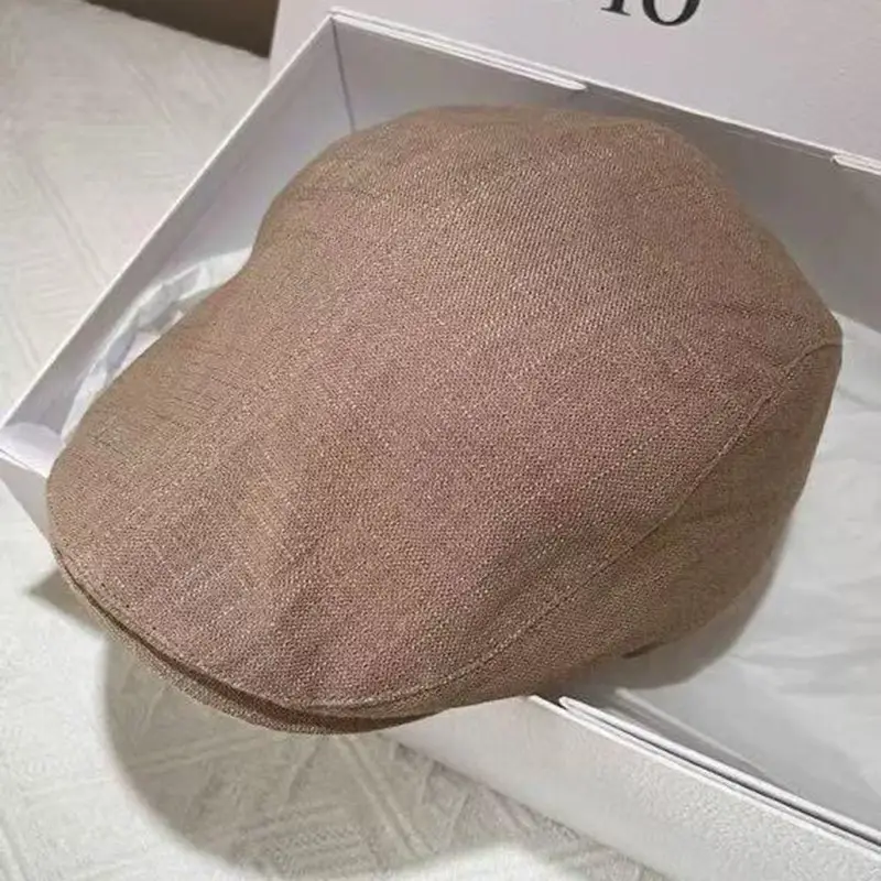 Women Japanese Retro Duckbill Cap Brown 2025 — feature 6