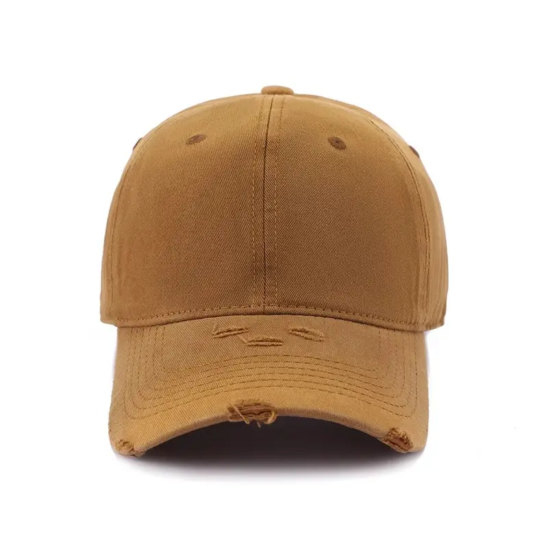 Women Distressed Duckbill Cap Mint Green Wide Brim