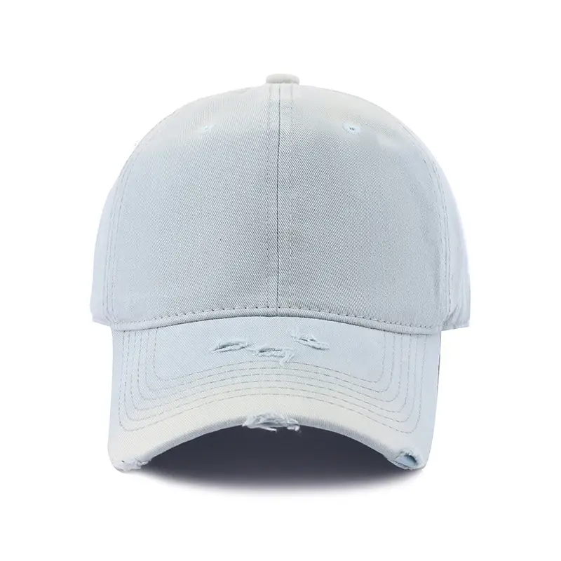 Women Distressed Duckbill Cap Mint Green Wide Brim — feature 10