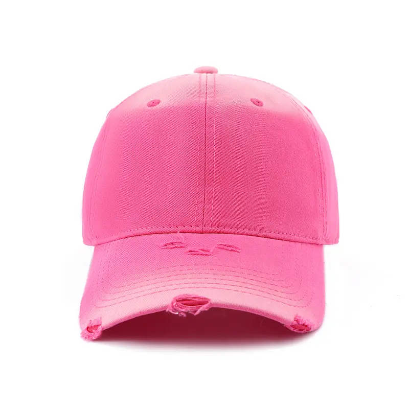 Women Distressed Duckbill Cap Mint Green Wide Brim — feature 12