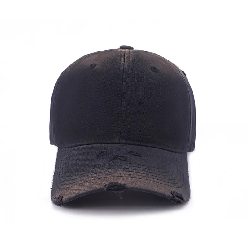 Women Distressed Duckbill Cap Mint Green Wide Brim — feature 7