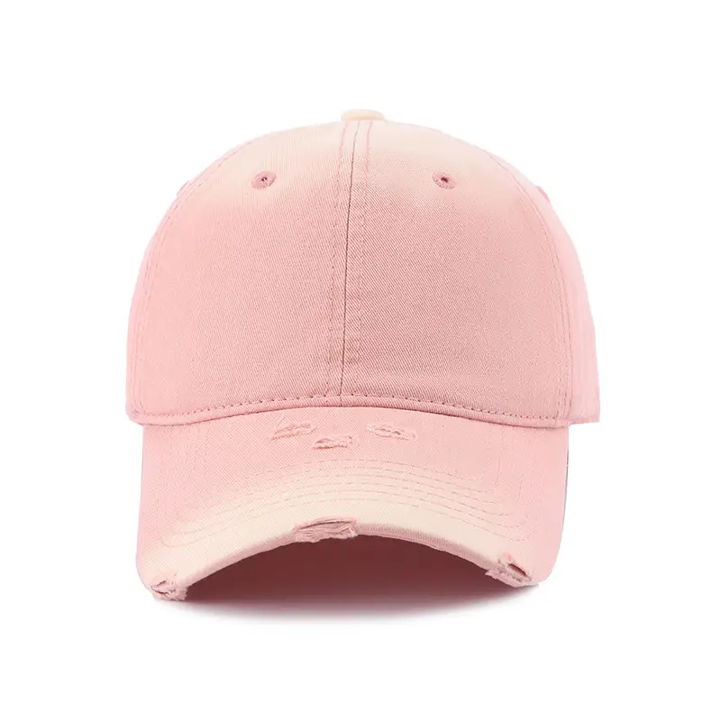 Women Distressed Duckbill Cap Mint Green Wide Brim — feature 8