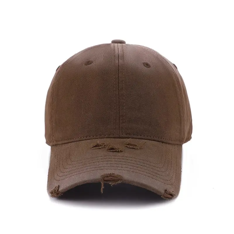 Women Distressed Duckbill Cap Mint Green Wide Brim