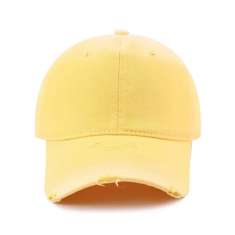 Women Distressed Duckbill Cap Mint Green Wide Brim