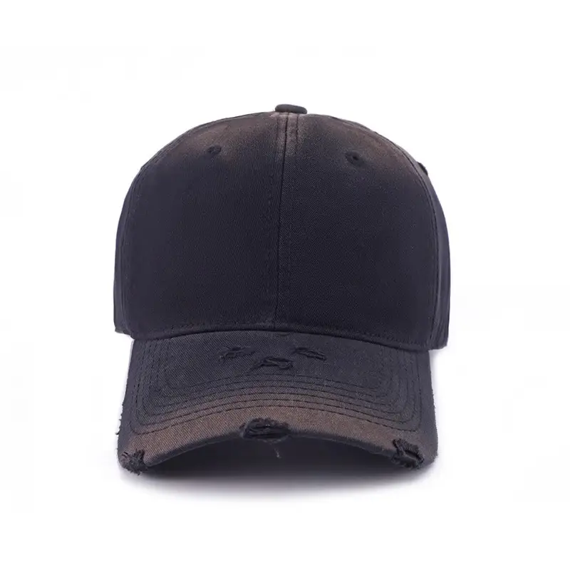 Women Distressed Duckbill Cap Mint Green Wide Brim